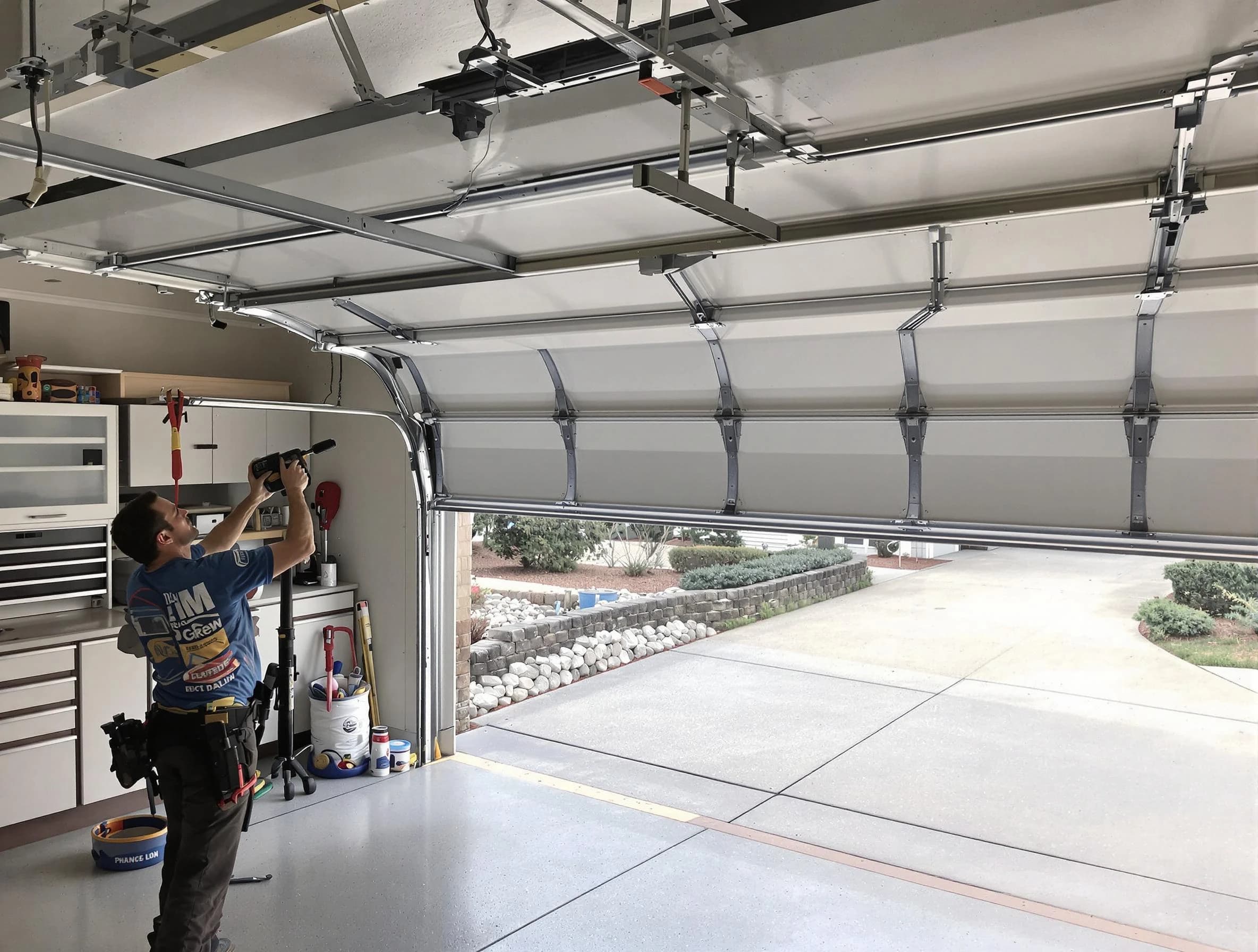 Garage door track repair service by Salt Lake City Garage Door Repair in Salt Lake City