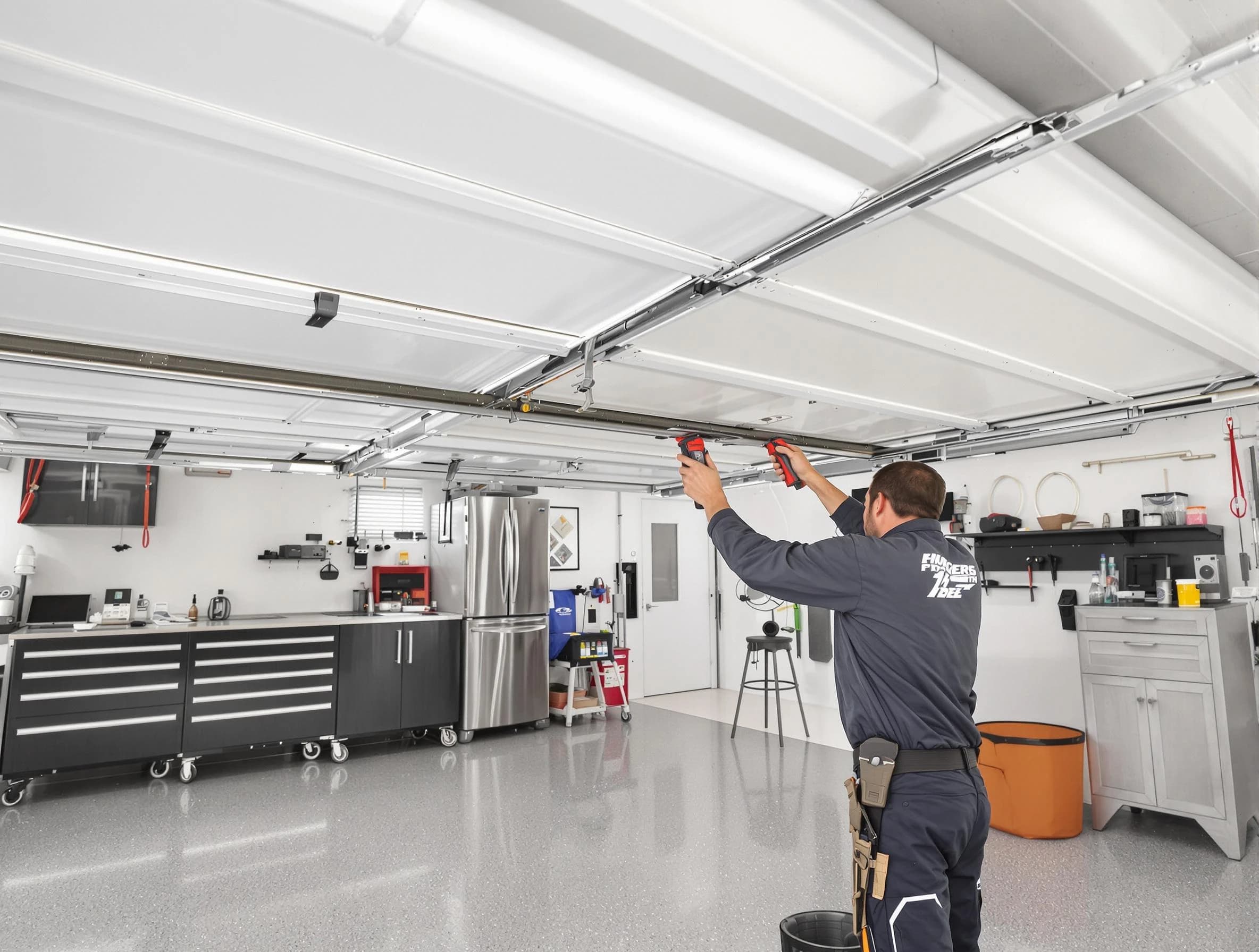 Overhead garage door repair service by Salt Lake City Garage Door Repair in Salt Lake City