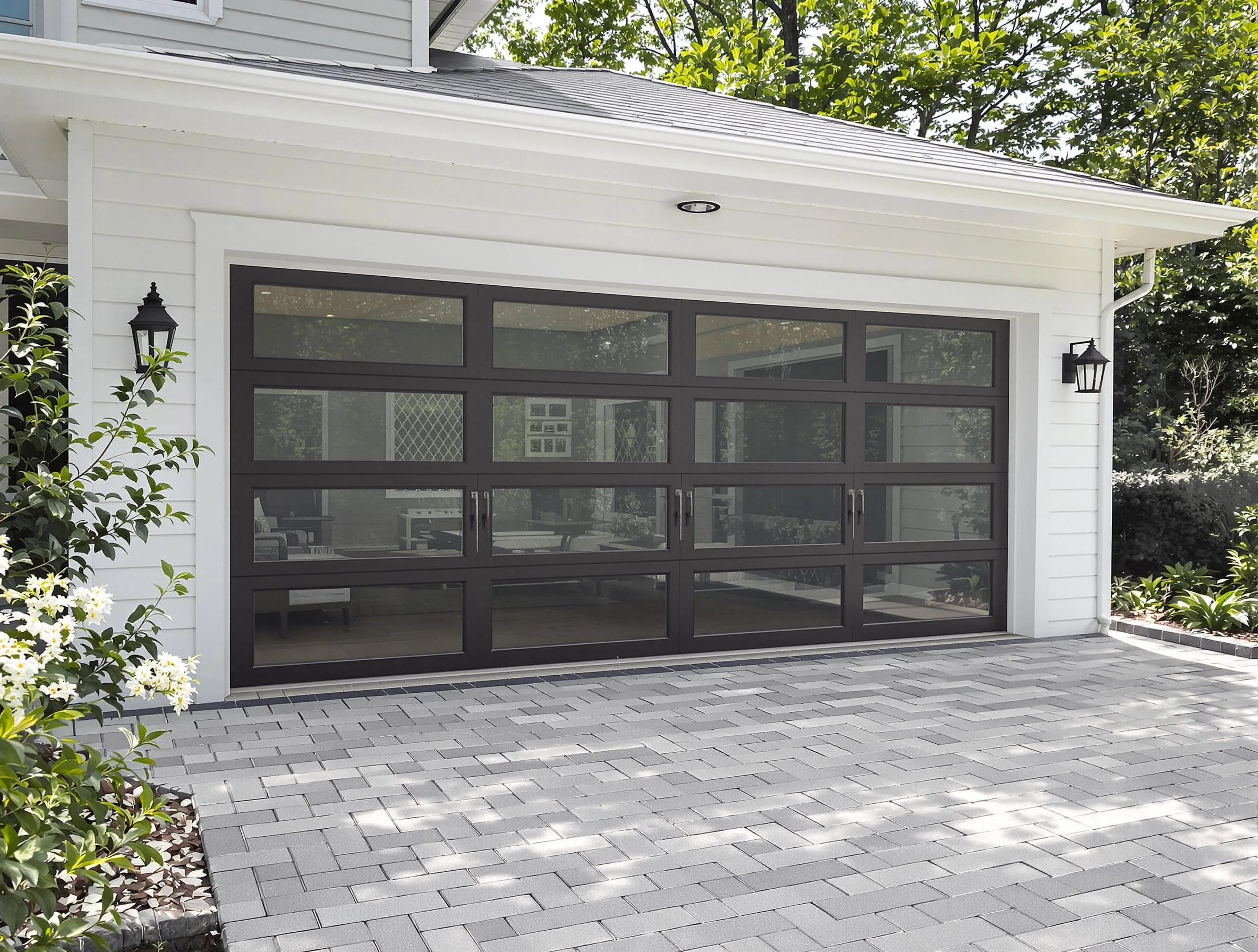 Salt Lake City Garage Door Repair design specialist presenting custom garage door options to Salt Lake City homeowner