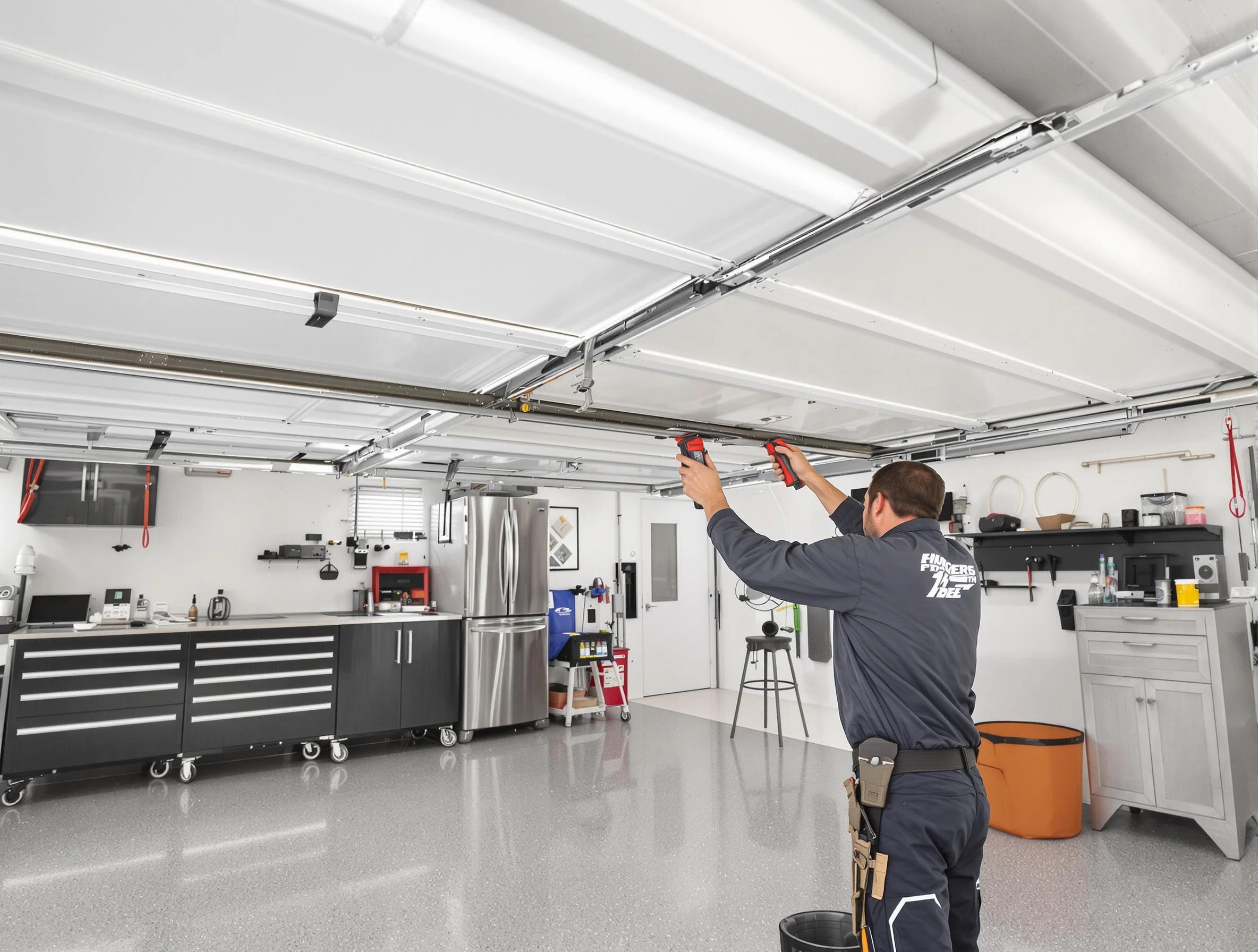 Overhead garage door repair service by Salt Lake City Garage Door Repair in Salt Lake City
