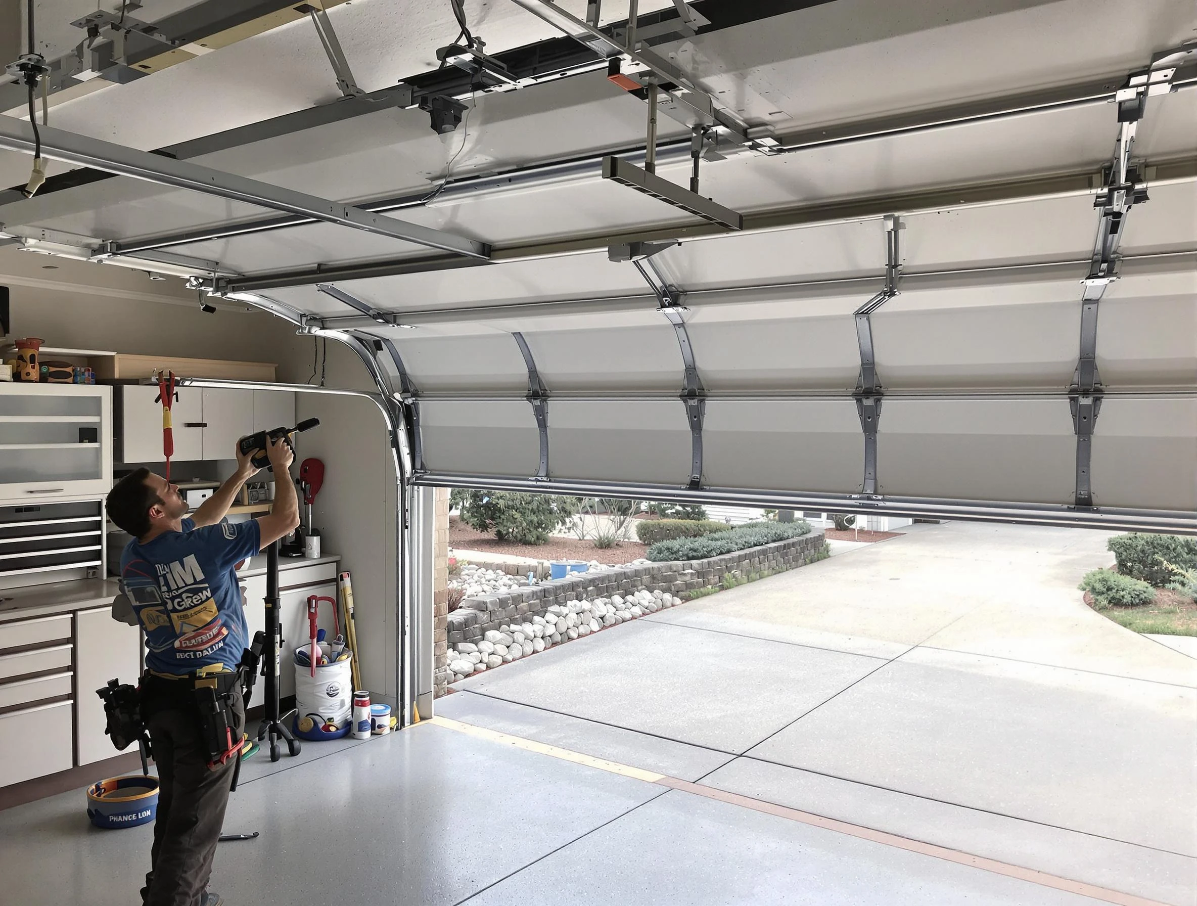 Garage door track repair service by Salt Lake City Garage Door Repair in Salt Lake City